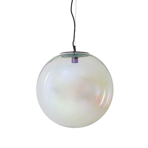 Hanging lamp Ø48 cm MEDINA glass rainbow+black