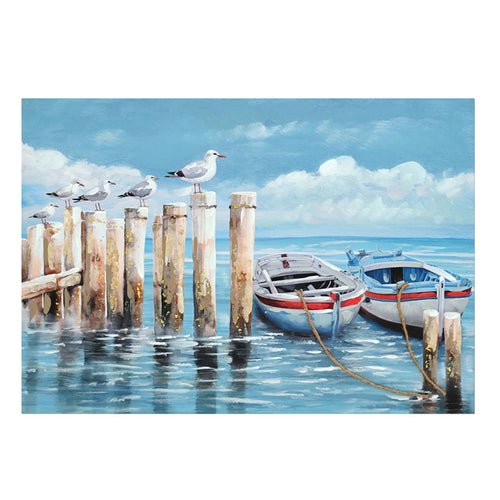 Port Fir Wood Canvas Painting (100 cm)