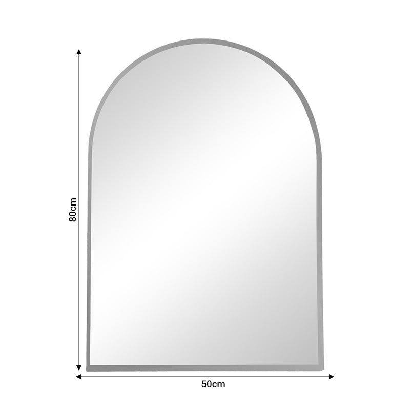 Mirrory Gold Aluminum Wall Mirror (80 cm)