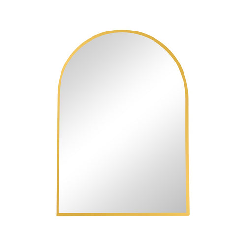 Mirrory Gold Aluminum Wall Mirror (80 cm)