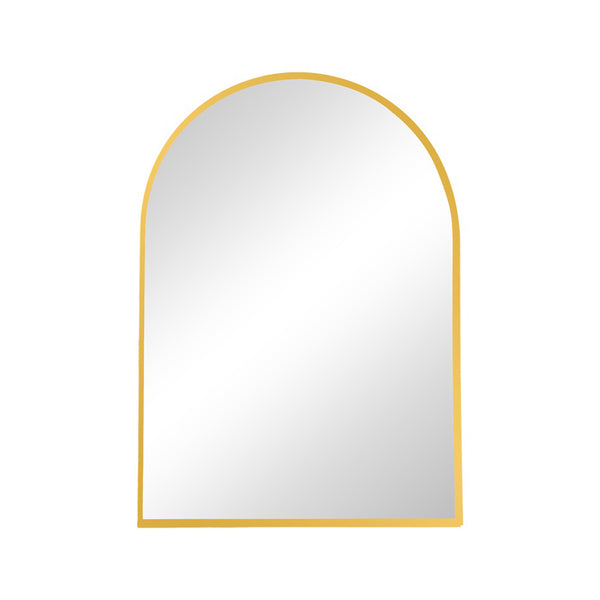 Mirrory Gold Aluminum Wall Mirror (80 cm)