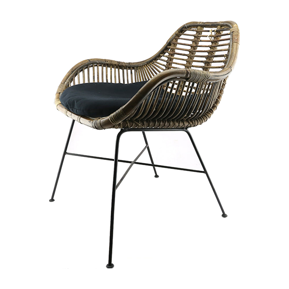 Rattan Iron Chair (83cm)