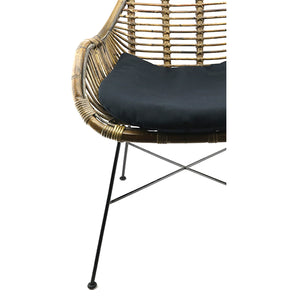 Rattan Iron Chair (83cm)
