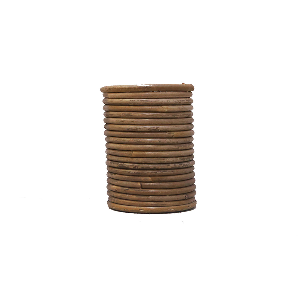 Grey Stripe Round Pot (10 cm)