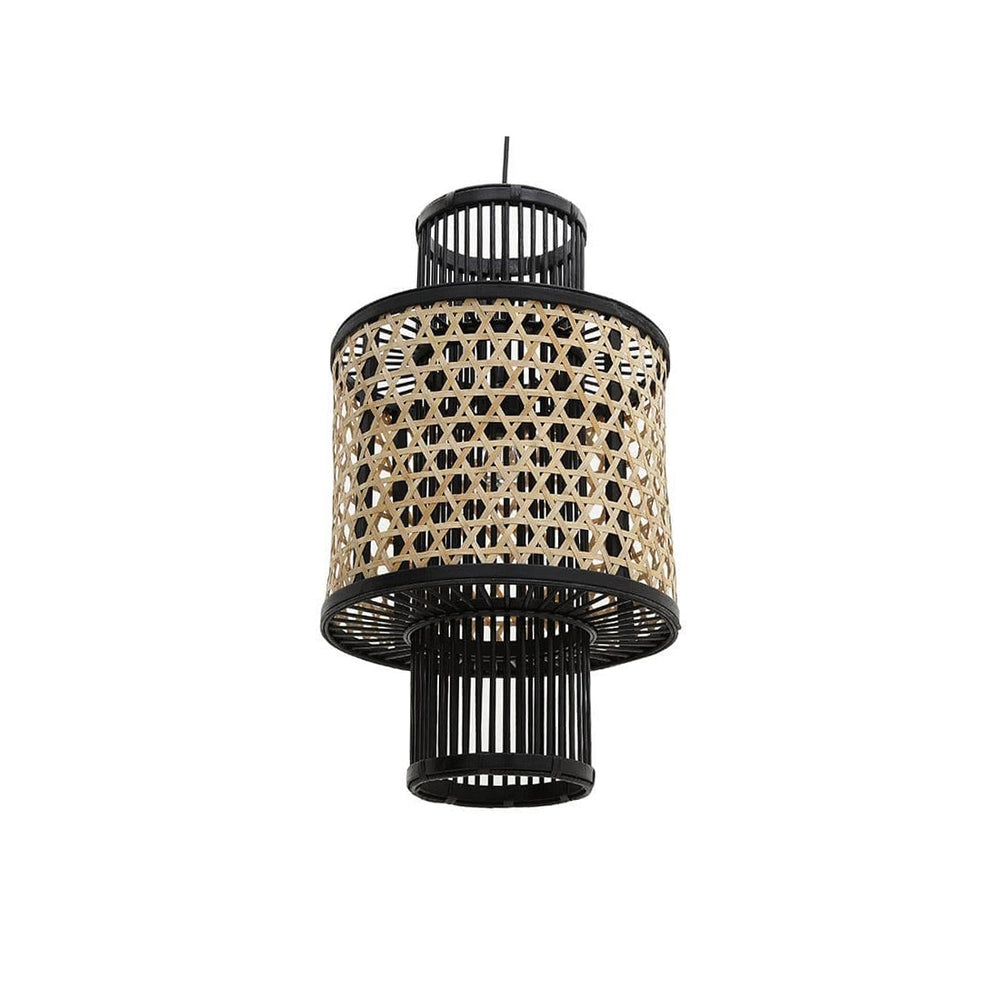 Natural Black Bamboo Ceiling Lamp