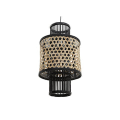 Natural Black Bamboo Ceiling Lamp
