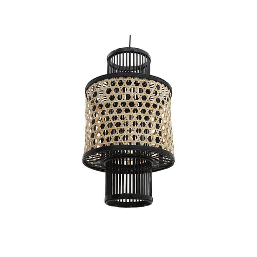 Natural Black Bamboo Ceiling Lamp