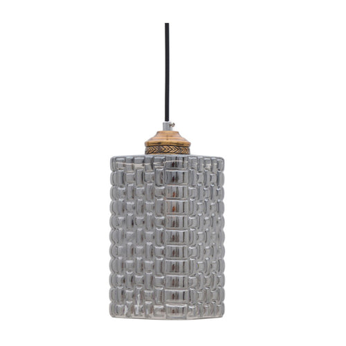 Grey Gold Glass Ceiling Lamp (27.5 cm)