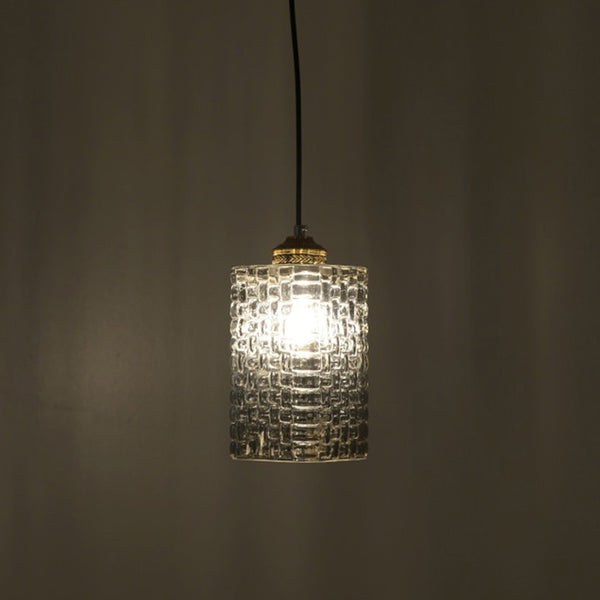 Grey Gold Glass Ceiling Lamp (27.5 cm)