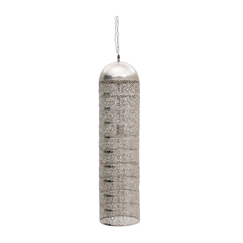 Silver Metal Pendant Lamp (93 cm)