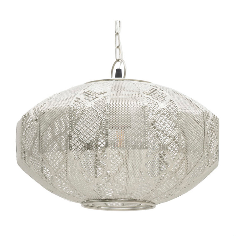 Silver Metal Ceiling Light Plug (37 cm)
