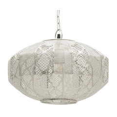 Silver Metal Ceiling Light Plug (37 cm)