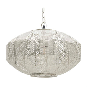 Silver Metal Ceiling Light Plug (37 cm)
