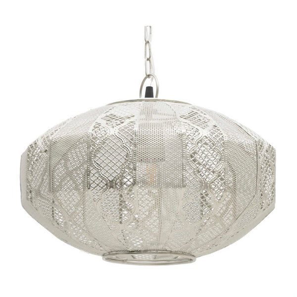 Silver Metal Ceiling Light Plug (37 cm)