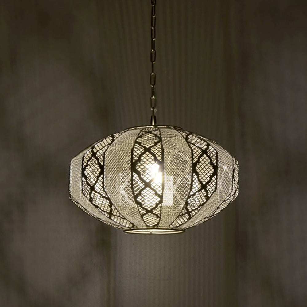 Silver Metal Ceiling Light Plug (37 cm)