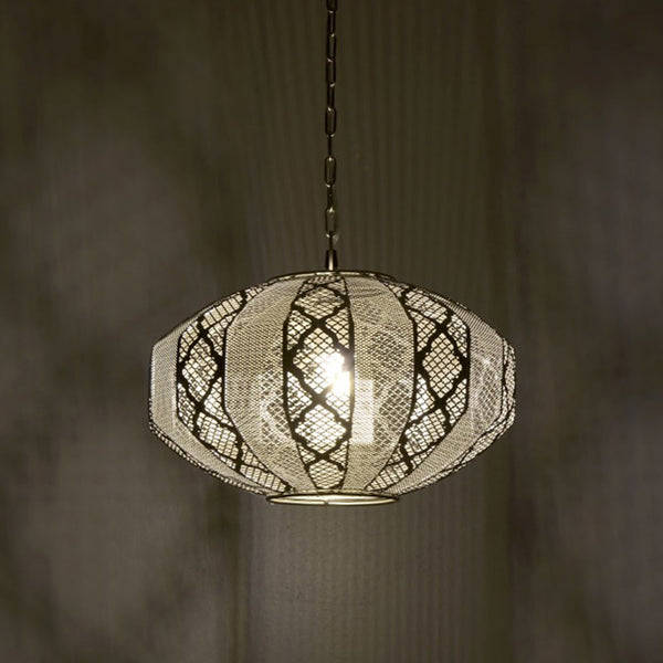 Silver Metal Ceiling Light Plug (37 cm)
