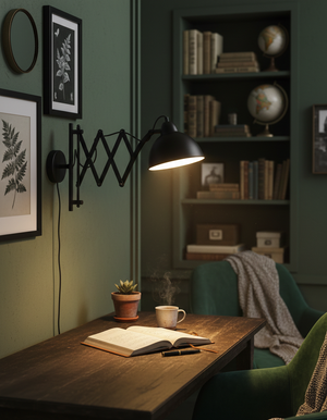 Black Metallic Wall Lamp