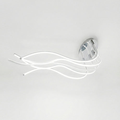 Silver LED Metal Ceiling Lamp (74 cm)