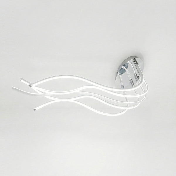Silver LED Metal Ceiling Lamp (74 cm)