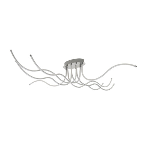 Silver LED Metal Ceiling Lamp (139 cm)