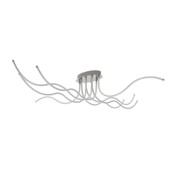 Silver LED Metal Ceiling Lamp (139 cm)