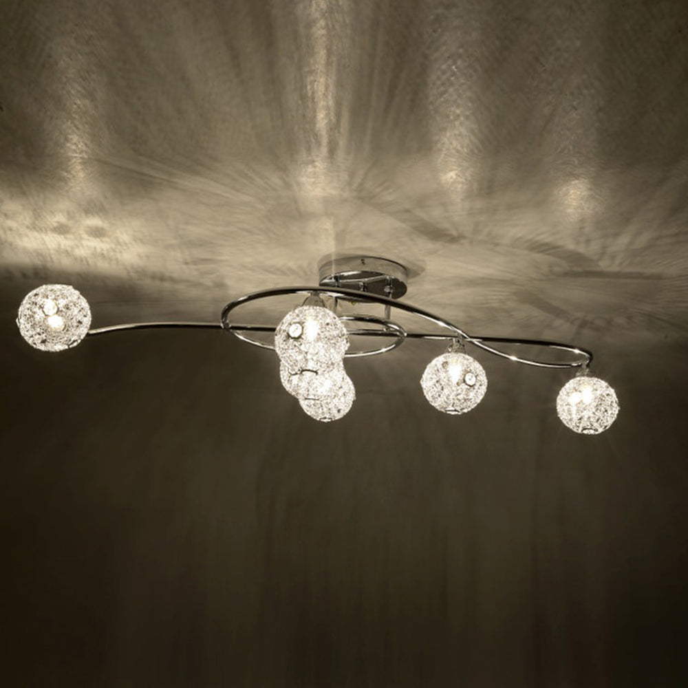 Glass Ceiling Lamp 3 Lights (98 cm)