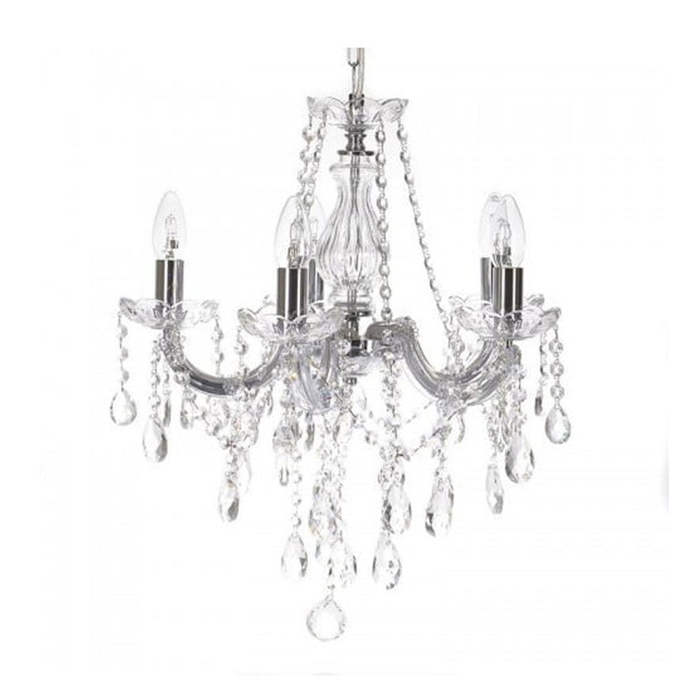 Glass Pendant with 5 Lamps