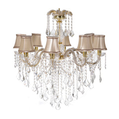 Glass Pendant with 8 Lamps