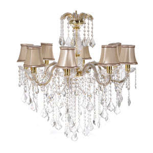 Glass Pendant with 8 Lamps