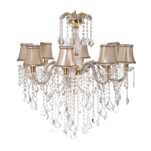 Glass Pendant with 8 Lamps