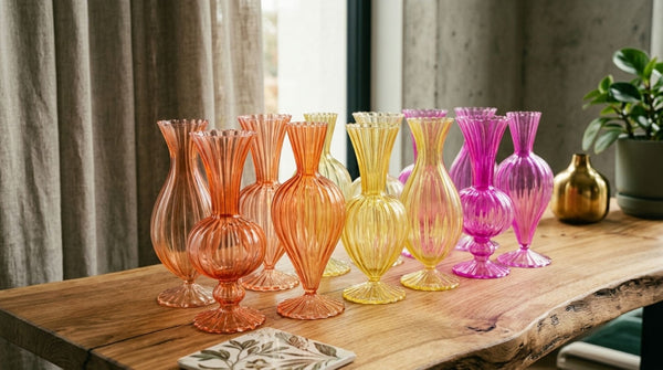 Dutch Orange Mix Glass Vase (20 cm)