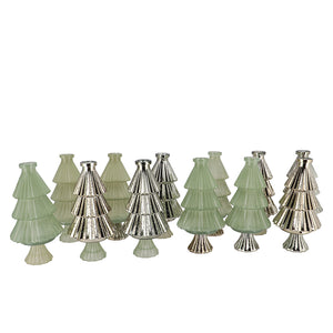 JAZZ NORDIC GREEN VASE X-MAS TREE ASS 11X22CM NM