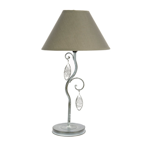 Grey Metal Table Lamp (44 cm)