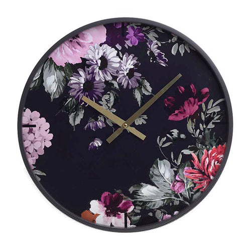 Flowers Wooden Clock (40.5 cm)