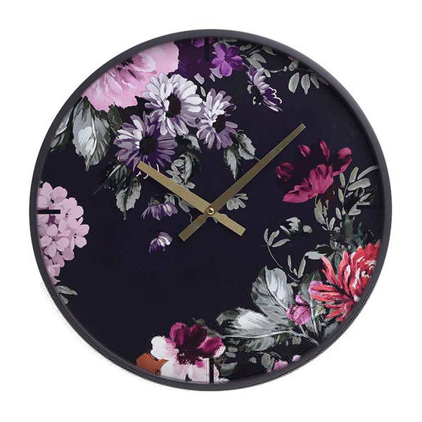 Flowers Wooden Clock (40.5 cm)