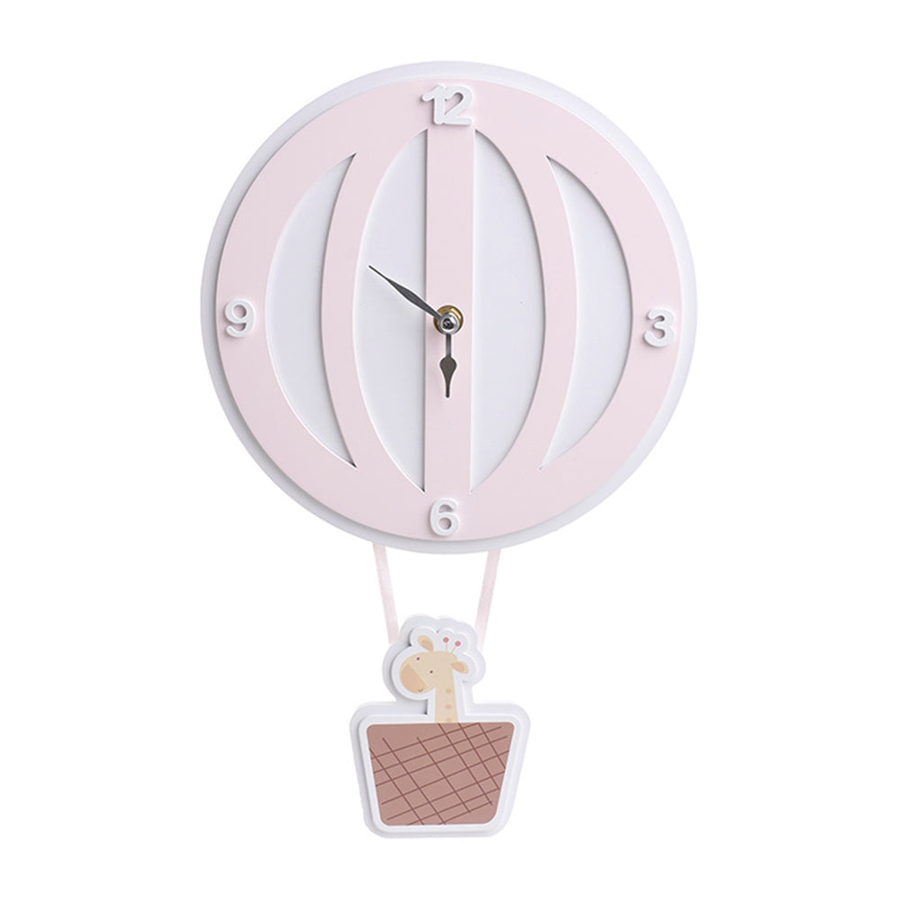 Pink MDF Balloon Clock (36.5 cm)