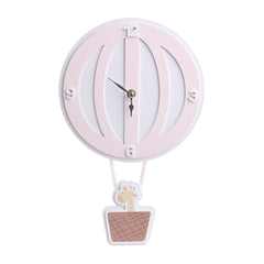 Pink MDF Balloon Clock (36.5 cm)
