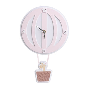Pink MDF Balloon Clock (36.5 cm)