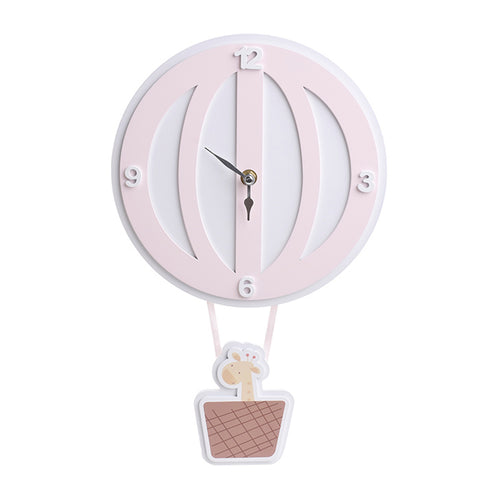 Pink MDF Balloon Clock (36.5 cm)