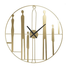 Golden Metal-Plated Clock (52 cm)