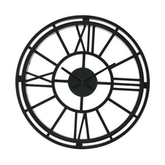 Black Polyresin Wall Clock