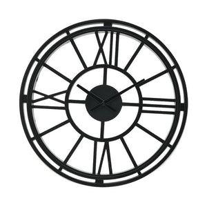 Black Polyresin Wall Clock