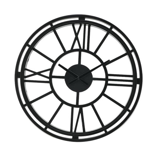 Black Polyresin Wall Clock