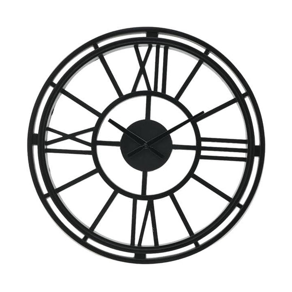 Black Polyresin Wall Clock