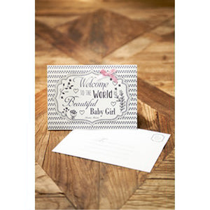 RM Postcard welcome girl