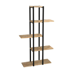 Ploko Oak And Black Floor Shelf (111 cm)