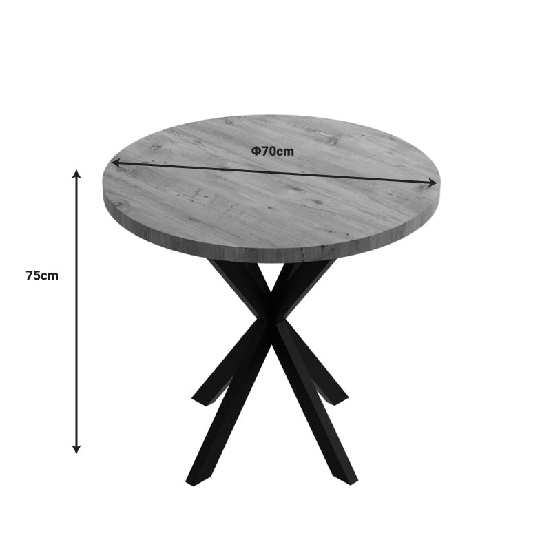 Kalipso Natural Round Dining Table (75 cm)