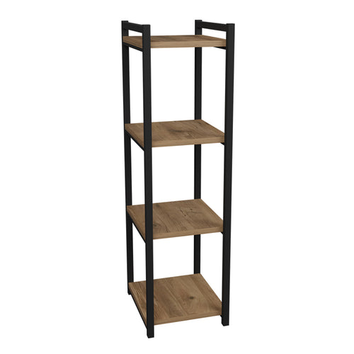 Harvey Natural And Black Floor Shelf (100 cm)