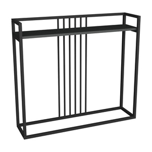 Anthracite Convida Console Table with Black Metal Frame (100 cm)