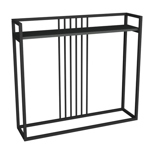 Anthracite Convida Console Table with Black Metal Frame (100 cm)